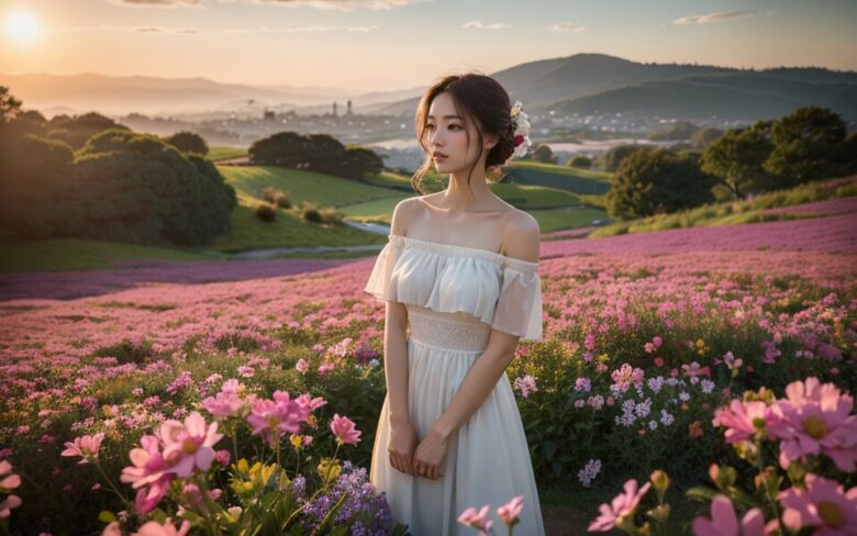 穏やかなひと時を過ごす女性