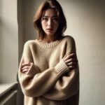 寒気を感じている女性