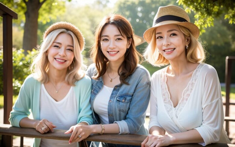 若々しい女性たち