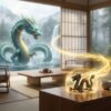 龍神と龍の置物