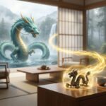 龍神と龍の置物