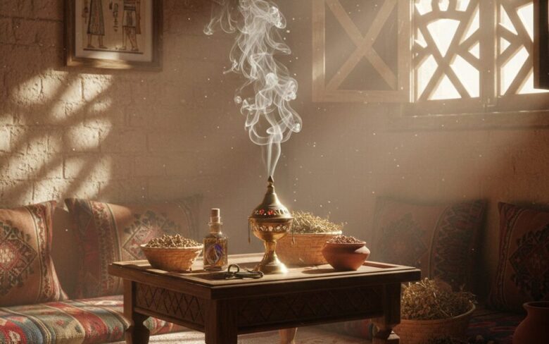 エジプト民家とお香