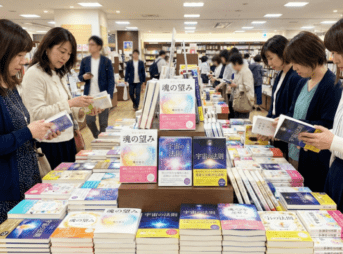 立ち読みする人たち