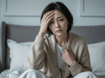 更年期に悩む40代女性