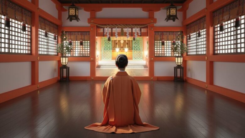 祈祷する尼さん