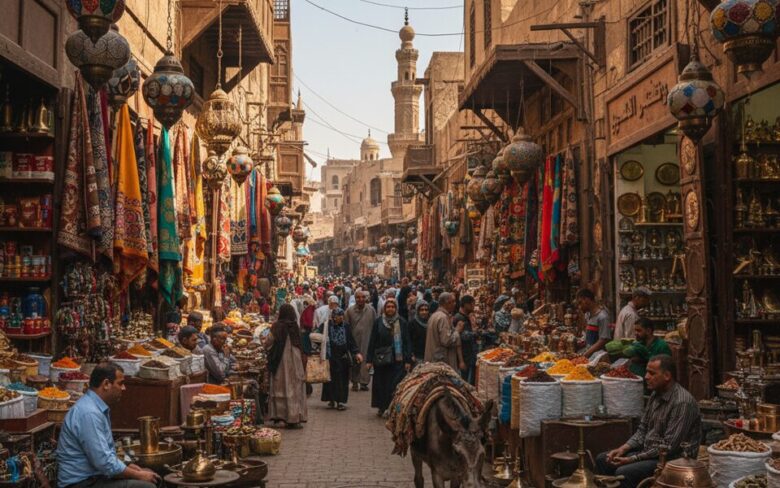 エジプトの市場ハーン・エル・ハリーリ