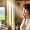 肌の変化を感じる女性