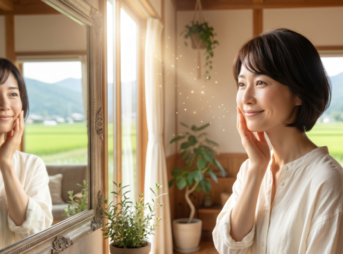 肌の変化を感じる女性