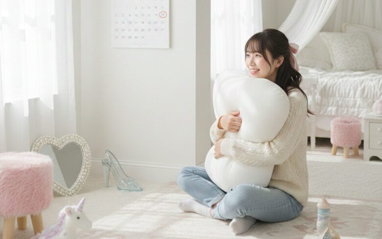 うれしそうにする女性