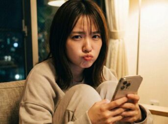 納得いかない女性