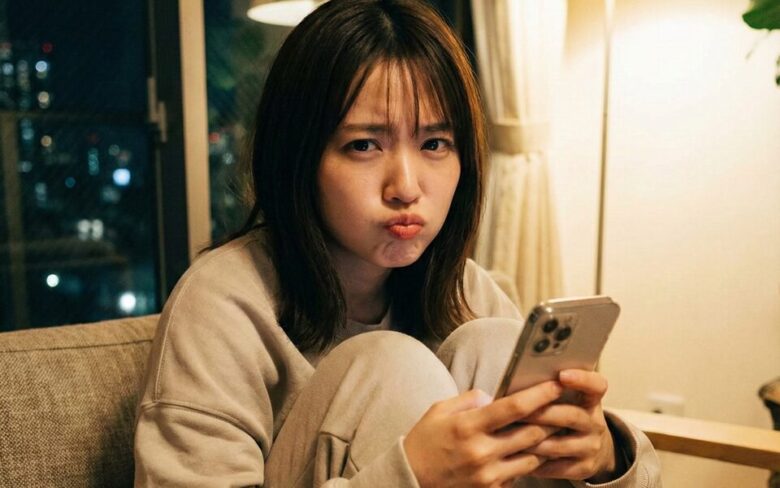 納得いかない女性