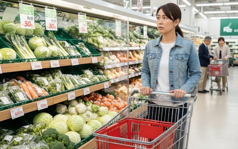 買物で悩む女性