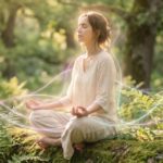 森と癒しと女性