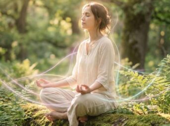 森と癒しと女性