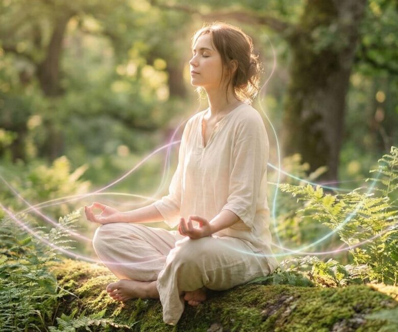 森と癒しと女性