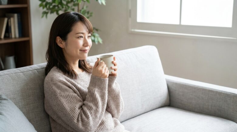 リラックスする女性