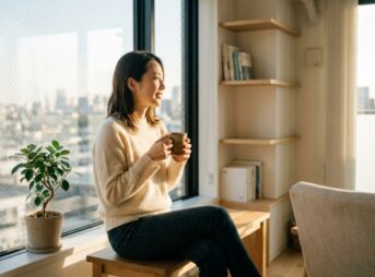 心に余裕があり幸せな女性
