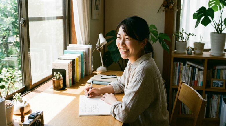ひとつ行動をはじめる女性